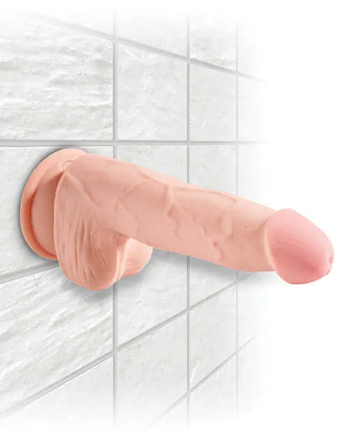 Pipedream Products Dildos King Cock Triple Density 5 inches Cock with Balls Beige Dildo