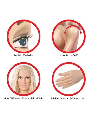 Male Sex Toys Pipedream Extreme Dollz Hannah Harper Life Size Love Doll PDX Brands