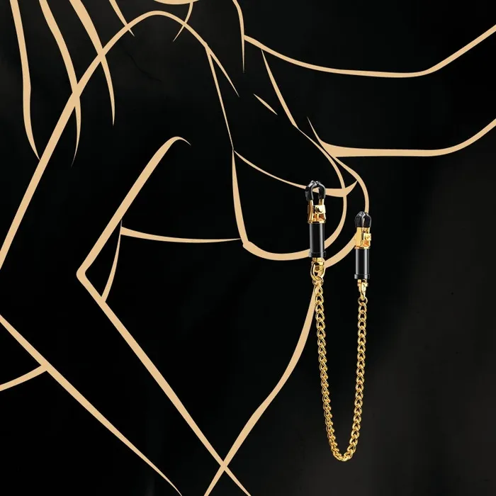 Shaki Nipple Clitoral Toys Shaki Golden Chain Nipple Clamps Shaki Nipple Clitoral Toys Shaki Golden Chain Nipple Clamps