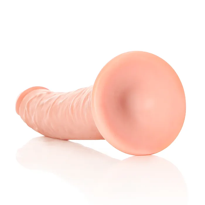Shots Media Female Sex Toys RealRock Realistic 8 Slim Dildo With Suction Cup