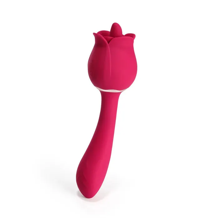 Honey Play Box Vibrators Rhea the Rose Clit Licking Tongue Vibrator and G Spot Massager Pink Honey Play Box Vibrators Rhea the Rose Clit Licking Tongue Vibrator and G Spot Massager Pink