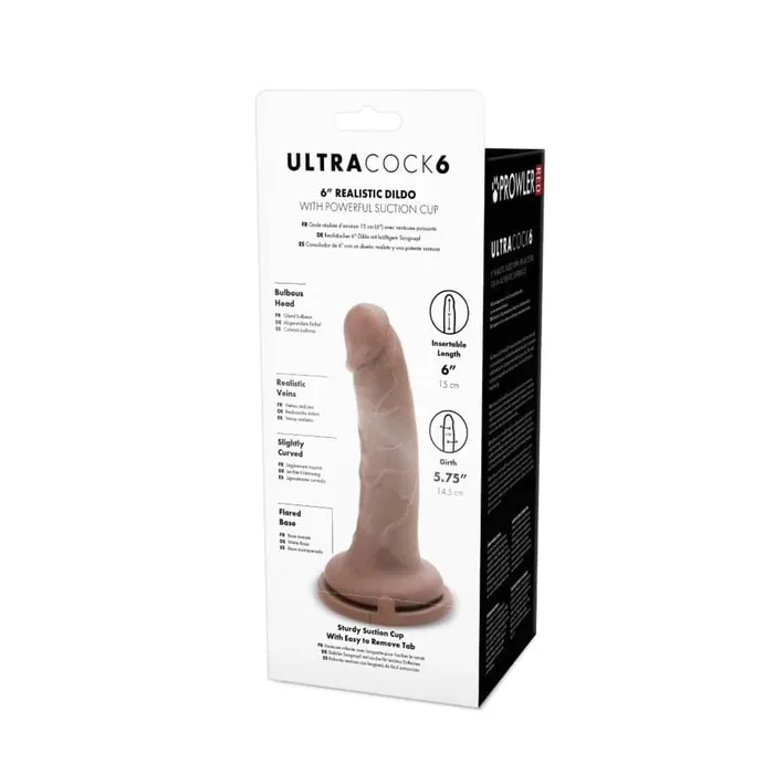 Prowler RED Ultra Cock 6 Dildo Caramel Prowler Red Dildos