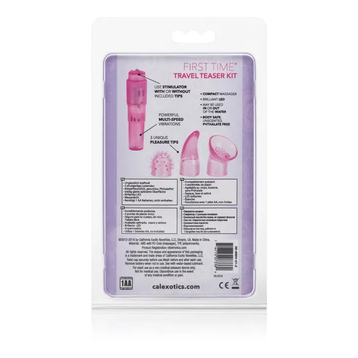Vibrators CalExotics First Time Travel Teaser Kit Pink Vibrators CalExotics First Time Travel Teaser Kit Pink