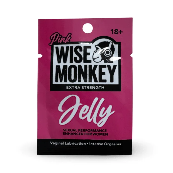 Wise Monkey Pink Jelly Female Vaginal Lubrication Sachet Ultimate Pleasure Enhancer Wise Monkey Pink Vibrators Wise Monkey Pink Jelly Female Vaginal Lubrication Sachet Ultimate Pleasure Enhancer Wise Monkey Pink Vibrators